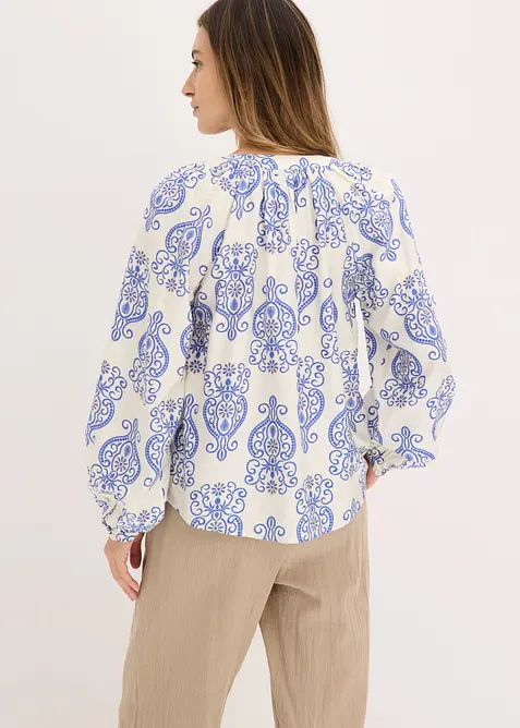 Blus i mjuk viskosblandning, bonprix