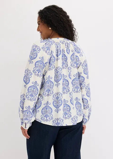 Blus i mjuk viskosblandning, bonprix