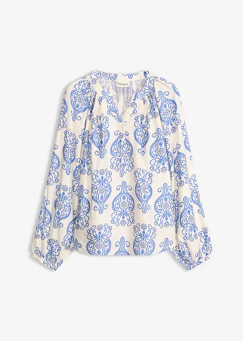 Blus i mjuk viskosblandning, bonprix
