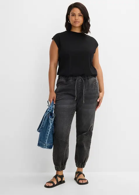 Jeggings med stretch, Mid Waist, bonprix