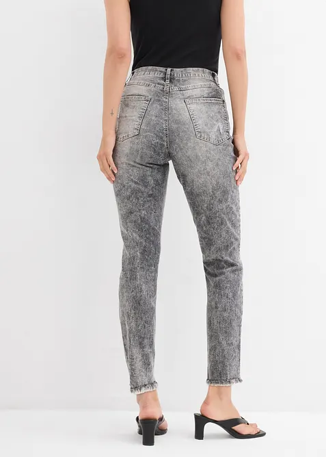 Mom jeans med destroyed-effekter, bonprix