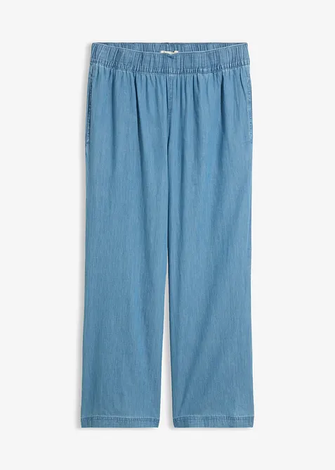 Wide Leg Jeans, High Waist, cropped, bonprix