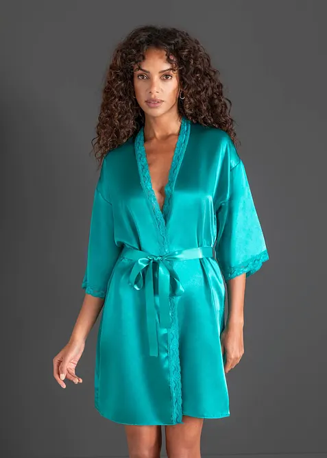 Kimono i satin, bonprix