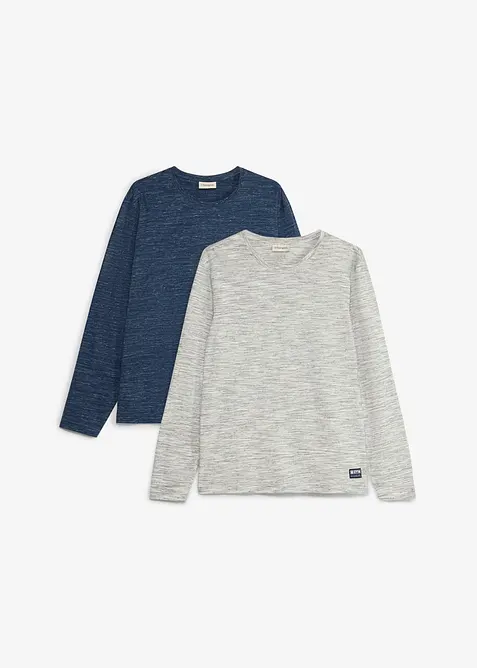 L&aring;ng&auml;rmad T-shirt (2-pack), bonprix