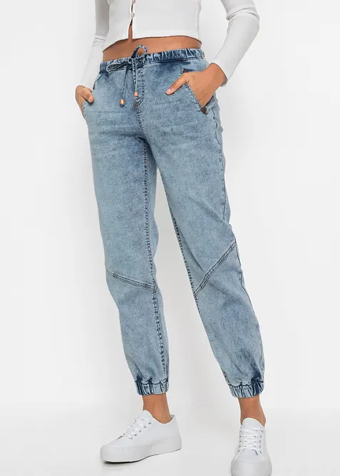 Jeggings med stretch, Mid Waist, bonprix