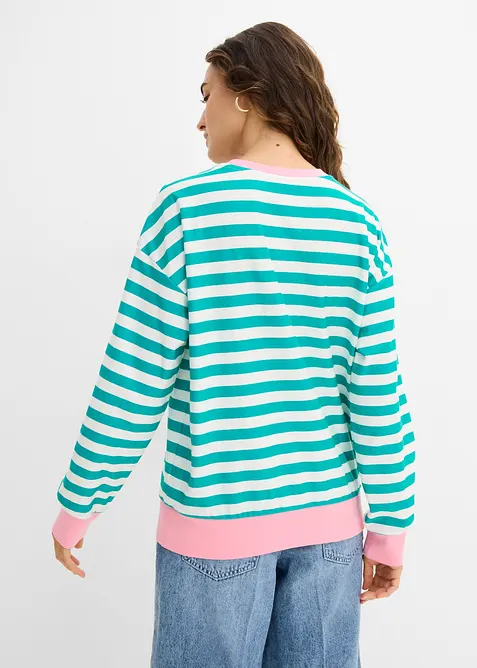 Oversized sweatshirt av ren bomull, bonprix