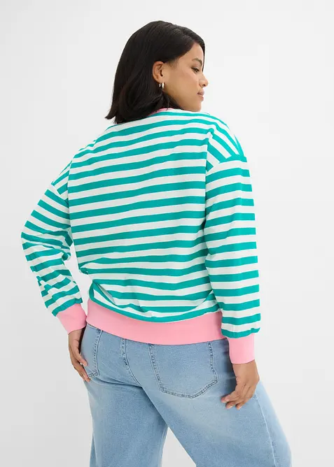 Oversized sweatshirt av ren bomull, bonprix