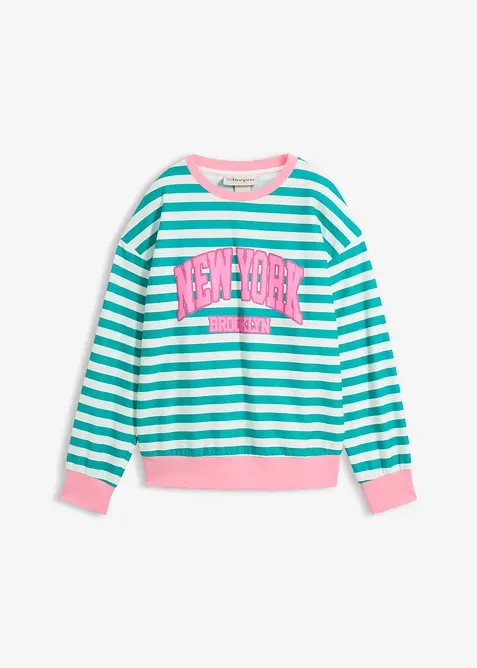 Oversized sweatshirt av ren bomull, bonprix