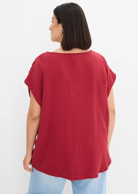 Blustunika av mjuk muslin, bonprix