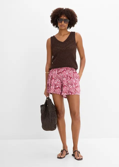 Jerseyshorts av viskos med mjukt fall, bonprix