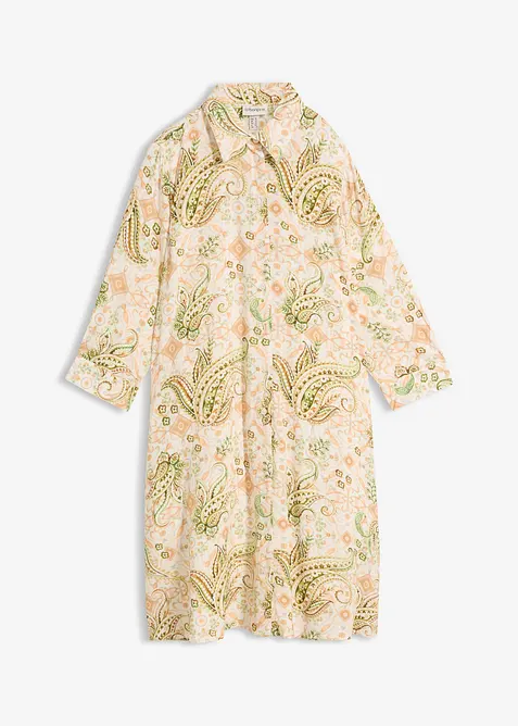 Skjortkl&auml;nning med paisleym&ouml;nster, bonprix