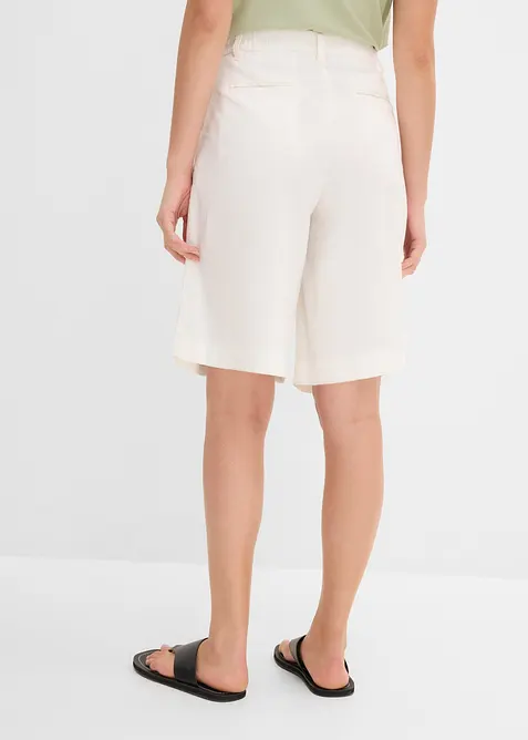 Marleneshorts i mix av lin och viskos, bonprix