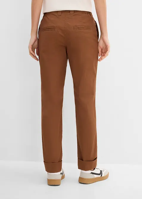 Ankell&aring;nga chinos i bomullsmix med stretch, bonprix