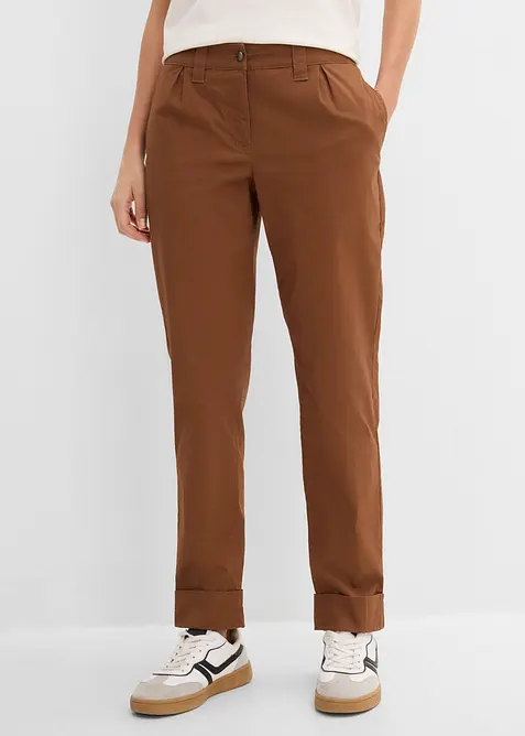 Ankell&aring;nga chinos i bomullsmix med stretch, bonprix