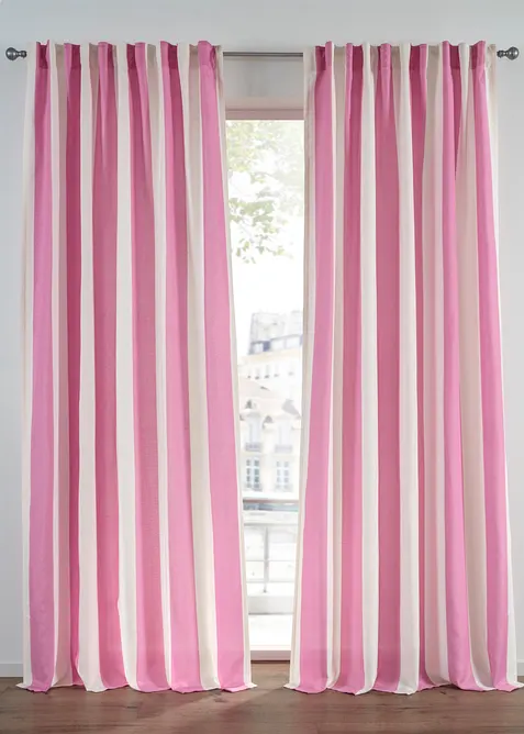 Randig gardinl&auml;ngd med &aring;tervunnen polyester, finns &auml;ven extra l&aring;ng (1-pack), bonprix