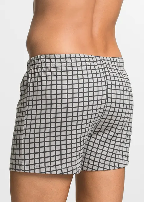 Ledigt skurna jerseyboxershorts i bomull (3-pack), bonprix