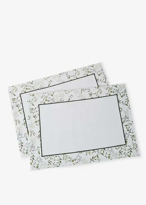 Bordstablett av ekologisk bomull  (2-pack), bonprix