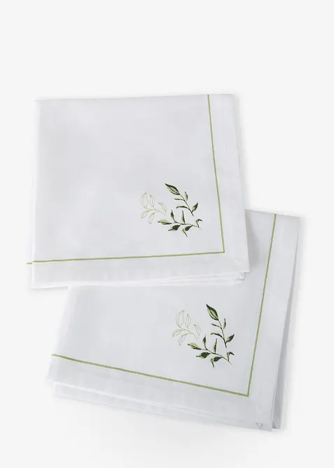 Tygservetter av ekologisk bomull (2-pack), bonprix