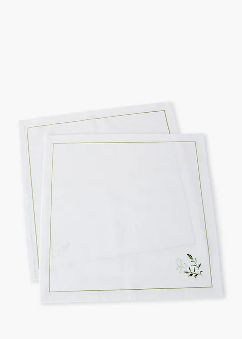 Tygservetter av ekologisk bomull (2-pack), bonprix