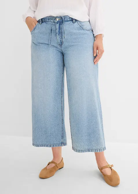 Wide Leg Jeans, Cropped, bonprix