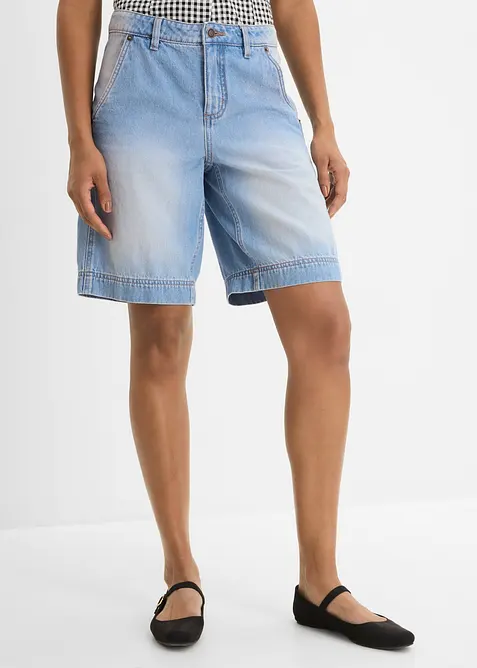 Jeansshorts Mid Waist, bonprix