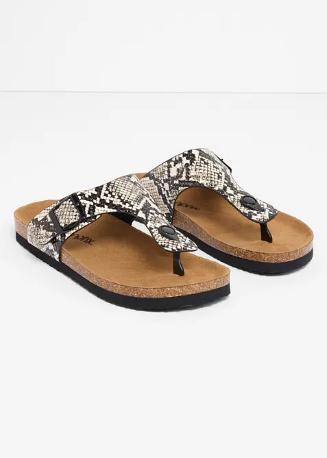 Flip flop-sandal med bekv&auml;m fotb&auml;dd, bonprix