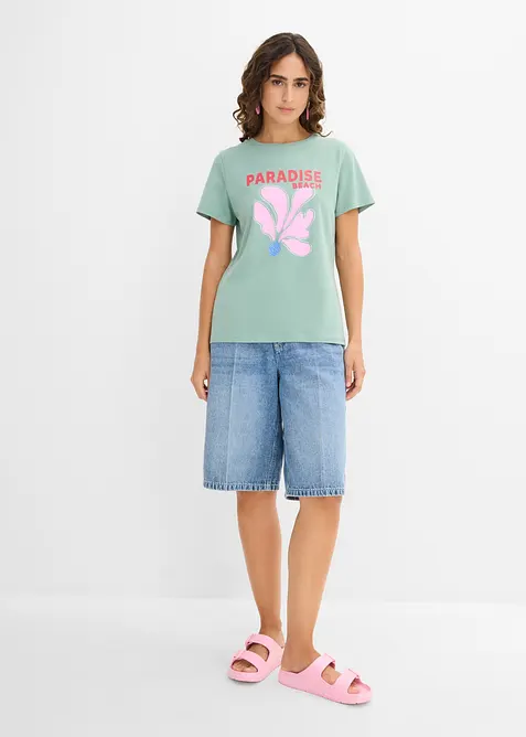 T-shirt av bomullsmix, bonprix