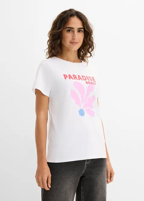 T-shirt av bomullsmix, bonprix