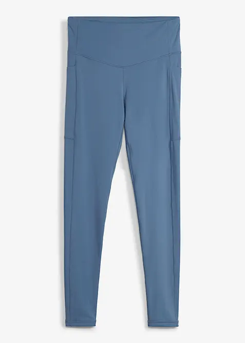 Sportleggings med mobilficka, snabbtorkande, bonprix