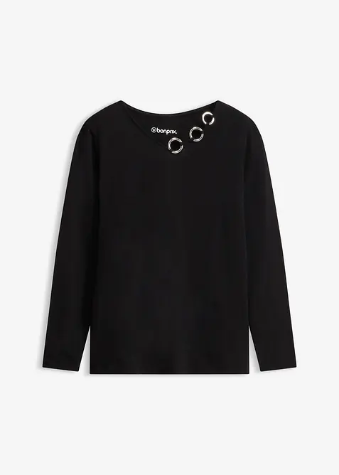 L&aring;ng&auml;rmad topp med &ouml;ljetter, bonprix