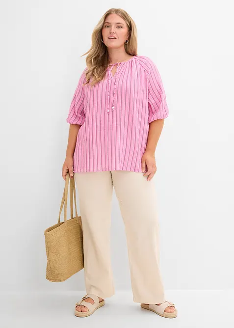 Blustunika av mjuk muslin, bonprix