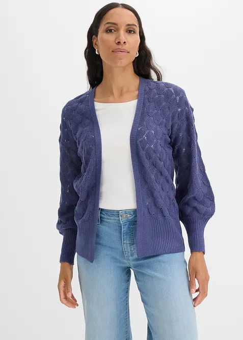 H&aring;lm&ouml;nstrad cardigan, bonprix