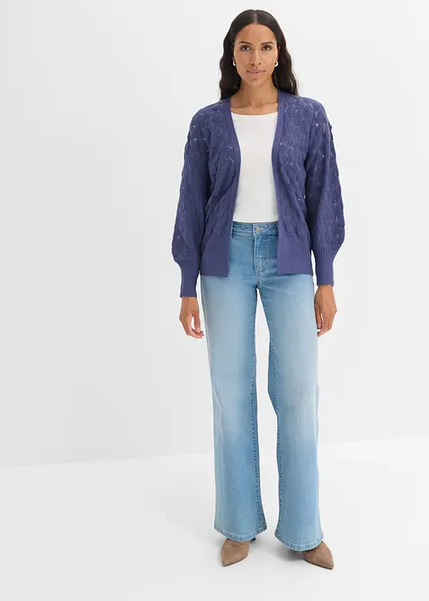 H&aring;lm&ouml;nstrad cardigan, bonprix