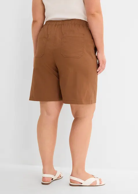 Dra p&aring;-shorts av bomullsmix, bonprix