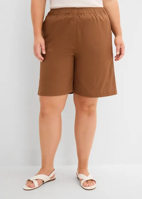 Dra p&aring;-shorts av bomullsmix, bonprix