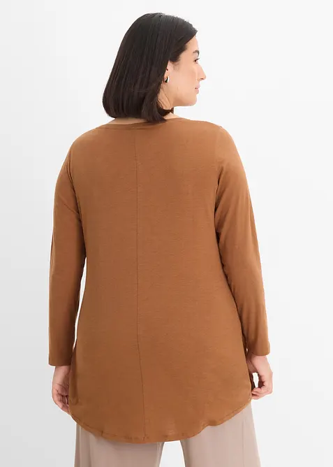 L&aring;ng&auml;rmad topp av  tunn slubbjersey, bonprix