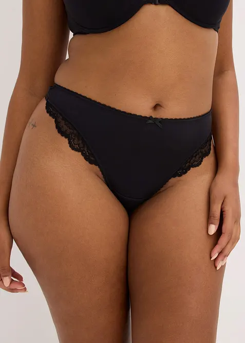 Stringtrosa med mjuk modal (2-pack), bonprix
