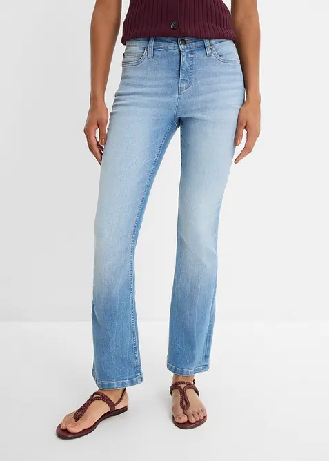 Bootcut Jeans High Waist, Comfort Stretch, bonprix