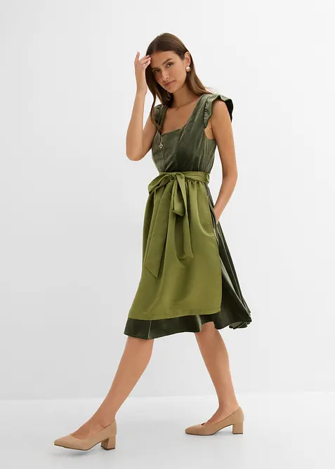 Dirndl och f&ouml;rkl&auml;de (2-delat set), bonprix