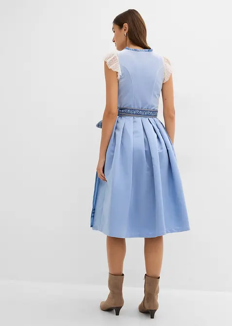 Mellanl&aring;ng dirndl med sammet (2 delar), bonprix