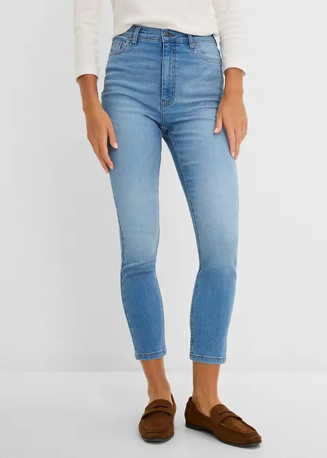 Skinny jeans High Waist cropped, bonprix