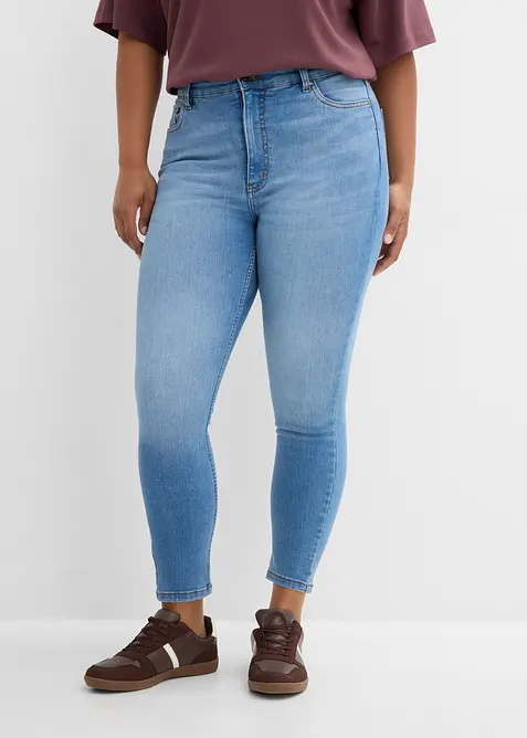 Skinny jeans High Waist cropped, bonprix