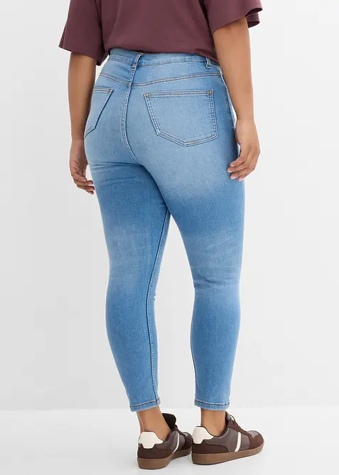 Skinny jeans High Waist cropped, bonprix