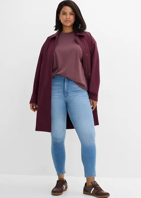 Skinny jeans High Waist cropped, bonprix