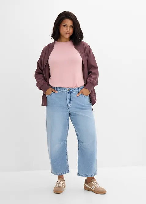 Barrel-jeans Mid Waist, bonprix