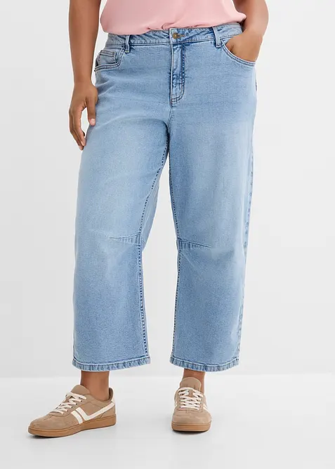 Barrel-jeans Mid Waist, bonprix