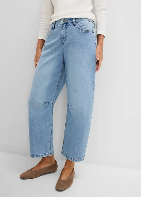 Barrel-jeans Mid Waist, bonprix