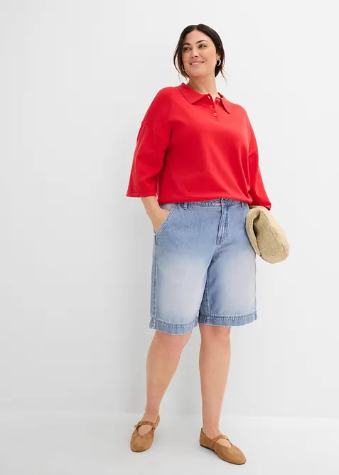 Jeansshorts Mid Waist, bonprix