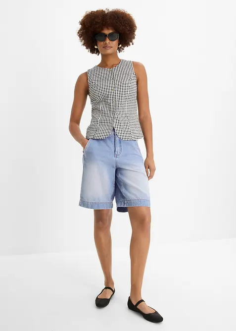 Jeansshorts Mid Waist, bonprix