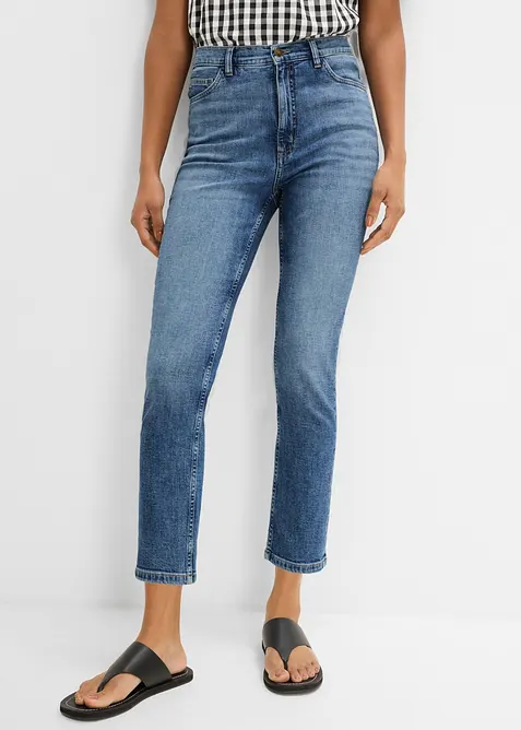 Slim Fit Jeans, High Waist, cropped, bonprix
